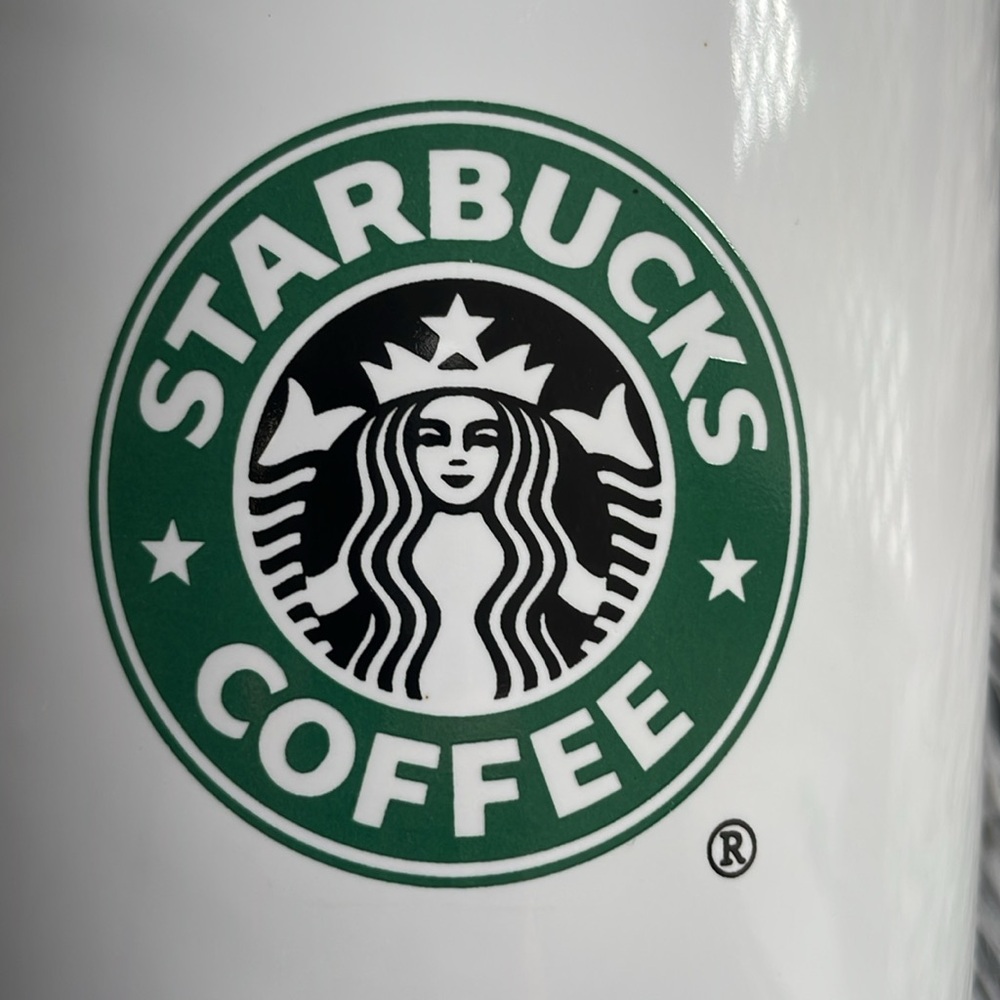 Vintage 2000 Starbucks White Ceramic Container - Picture 2 of 8
